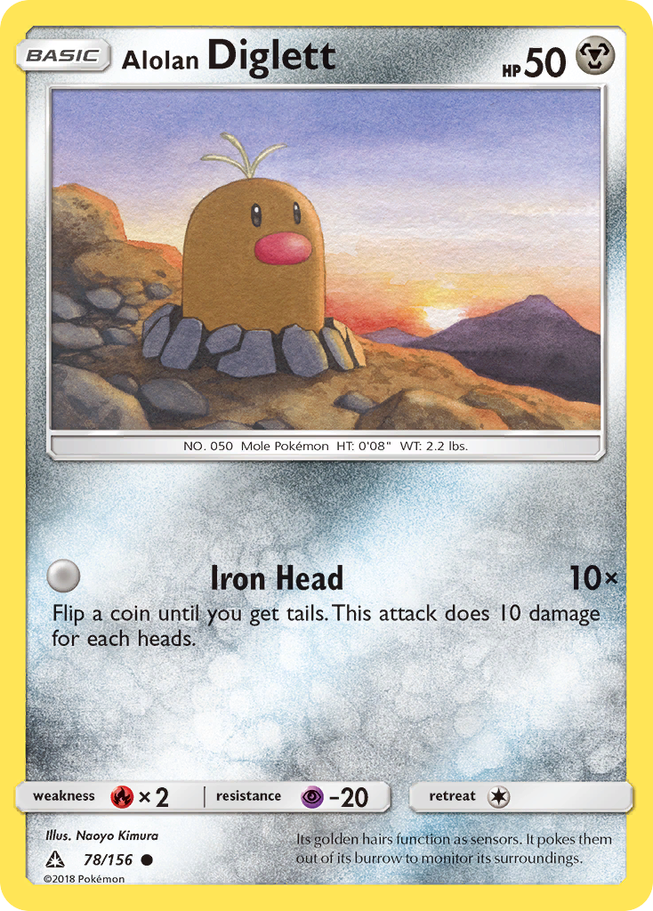 Alolan Diglett - 078/156 - Ultra Prism