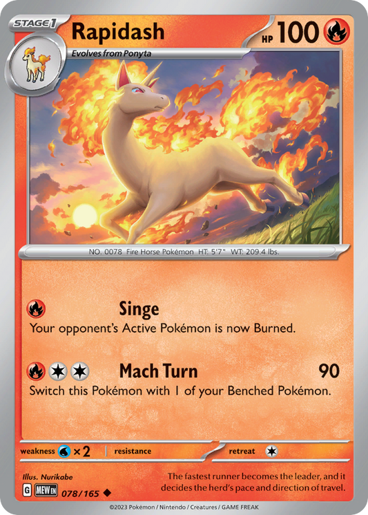 Rapidash - 078/165 - 151