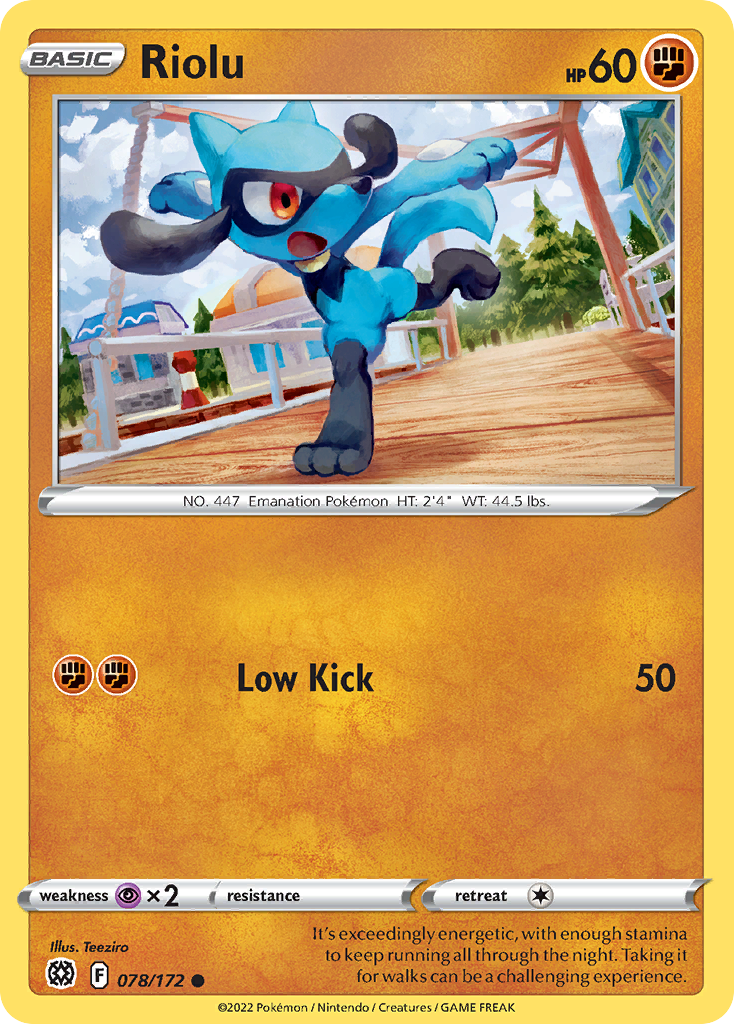 Riolu - 078/172 - Brilliant Stars