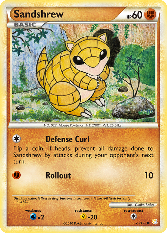 Sandshrew - 079/123 - HeartGold & SoulSilver