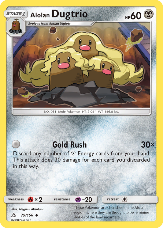 Alolan Dugtrio - 079/156 - Ultra Prism