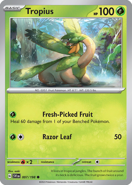 Tropius - 007/198 - Scarlet & Violet