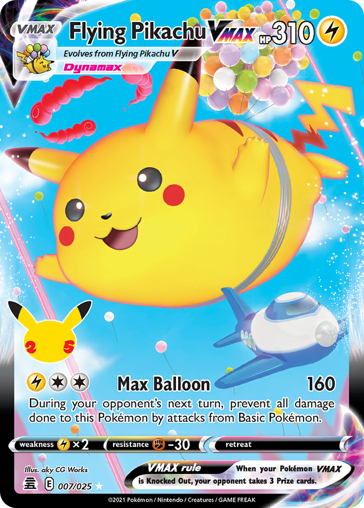 Flying Pikachu VMAX - 07/25 - Celebrations