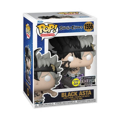 Black Clover Black Asta Glow-in-the-Dark Funko Pop! Vinyl Figure #1556 - Entertainment Earth Exclusive
