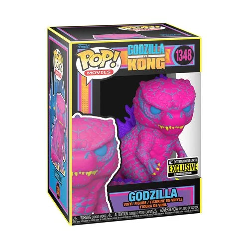 Godzilla vs. Kong Godzilla Black Light Funko Pop! Vinyl Figure #1348 - Entertainment Earth Exclusive