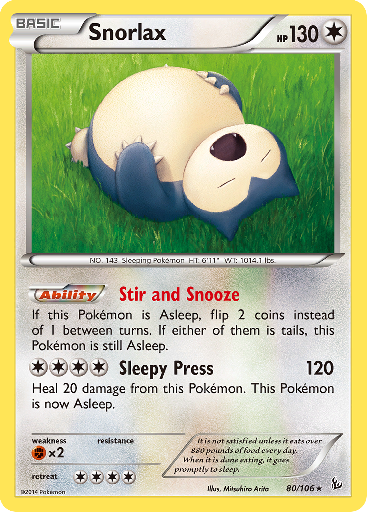 Snorlax - 080/106 - Flashfire