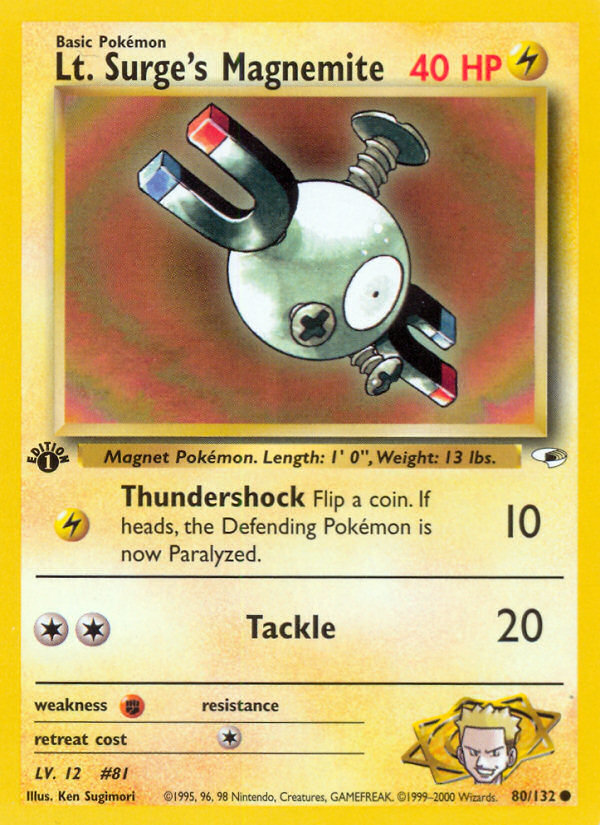 Lt. Surge's Magnemite - 080/132 - Gym Heroes