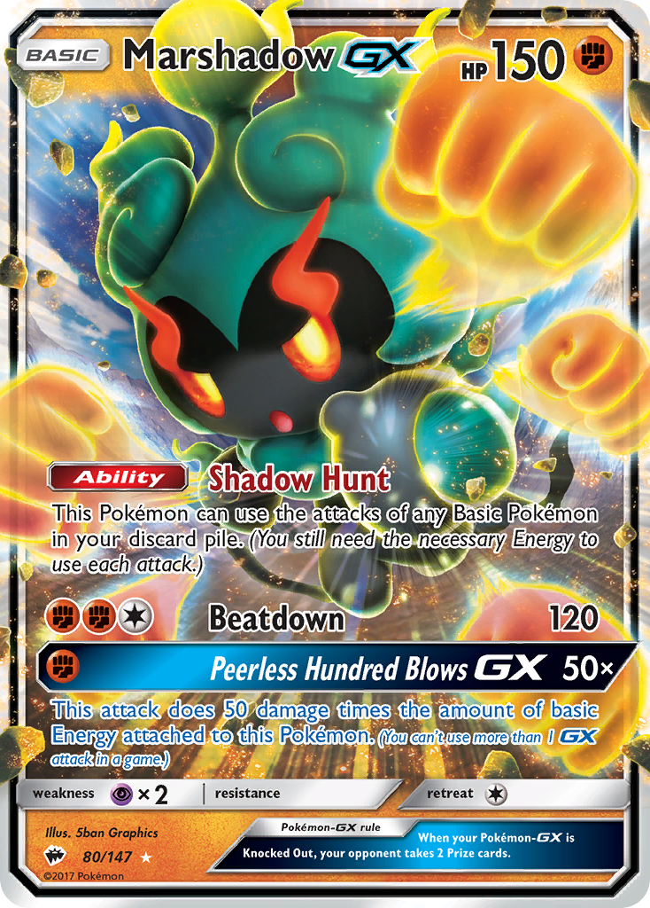 Marshadow-GX - 080/147 - Burning Shadows