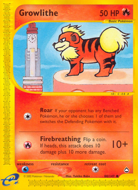 Growlithe - 080/147 - Aquapolis