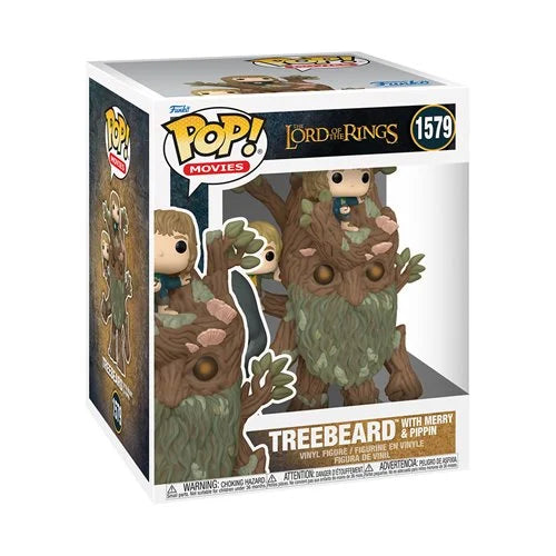 The Lord of the Rings Treebeard with Merrry and Pippin Super Funko Pop! Vinyl Figure #1579