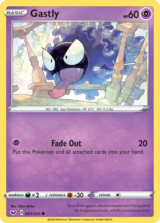 Gastly - 083/202 - Sword & Shield