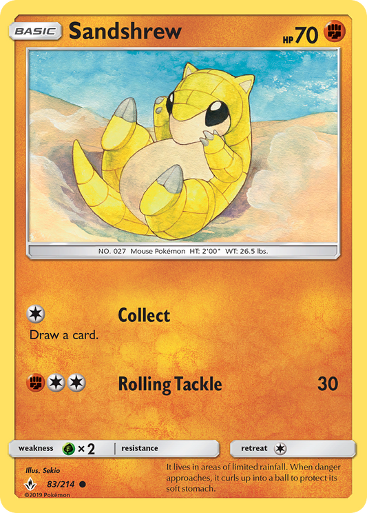 Sandshrew - 083/214 - Unbroken Bonds