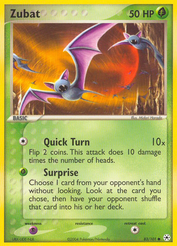 Zubat - 083/101 - Hidden Legends