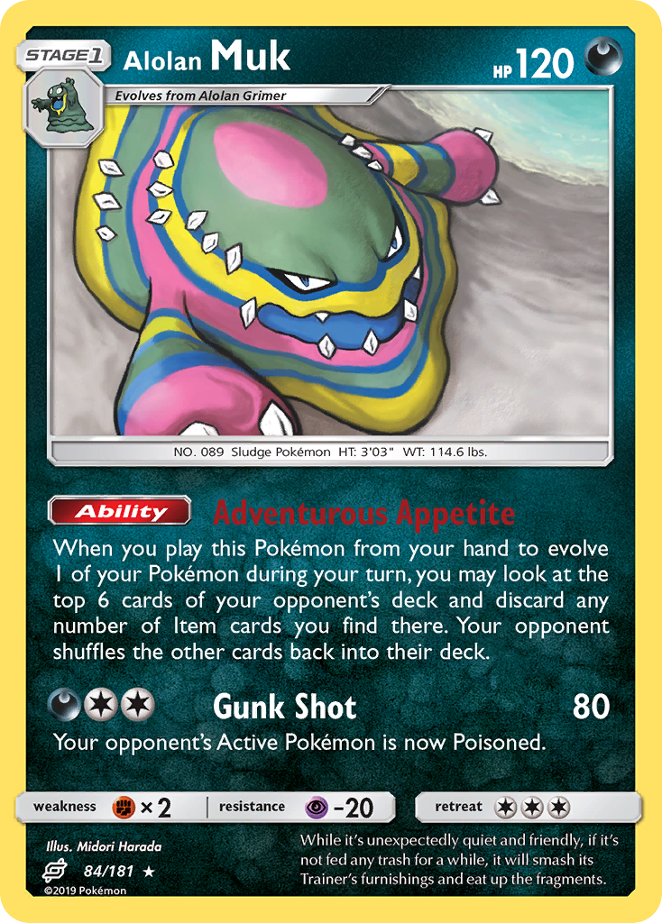 Alolan Muk - 084/181 - Team Up