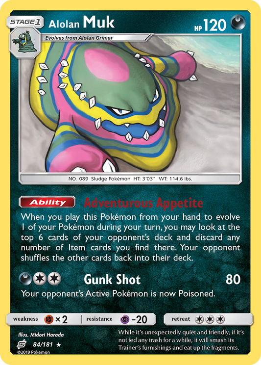 Alolan Muk - 084/181 - Team Up