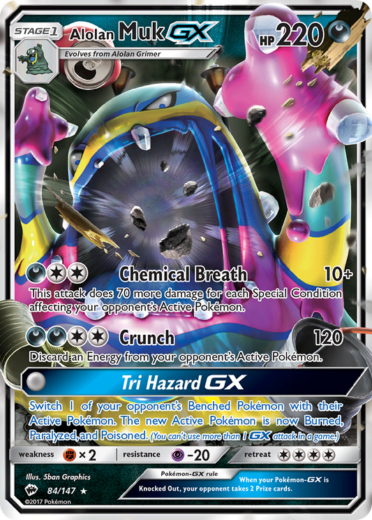 Alolan Muk-GX - 084/147 - Burning Shadows