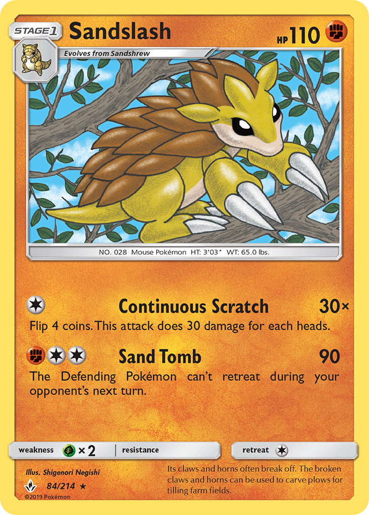 Sandslash - 084/214 - Unbroken Bonds