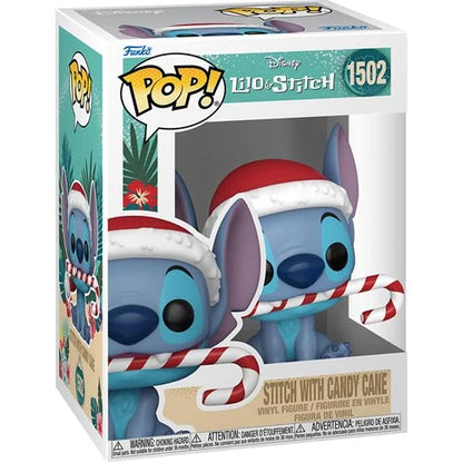 Lilo & Stitch Holiday Stitch with Candy Cane Funko Pop! Vinyl Figure #1502