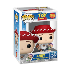 Toy Story 30th Anniversary Andy with Buzz Lightyear and Woody Funko Pop! Vinyl Figure #1596