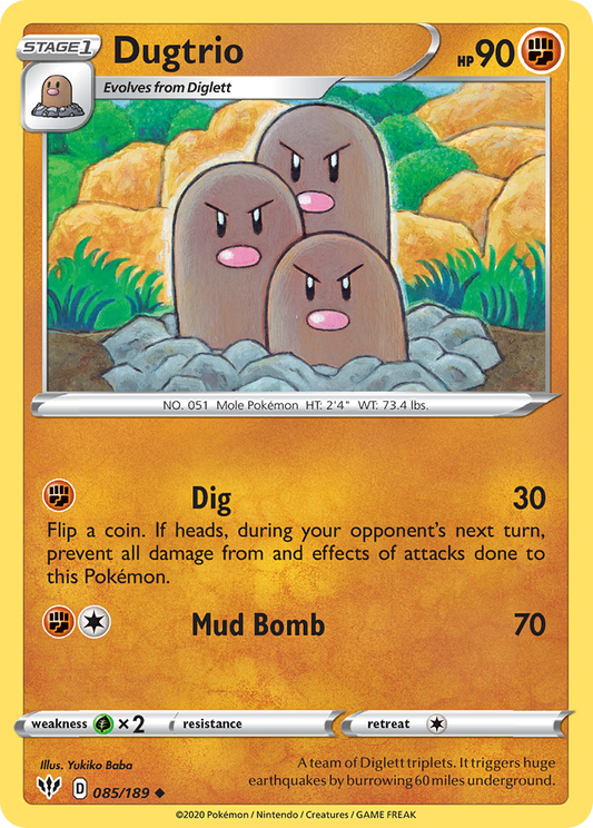 Dugtrio - 085/189 - Darkness Ablaze