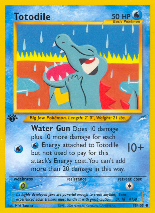 Totodile - 085/105 - Neo Destiny