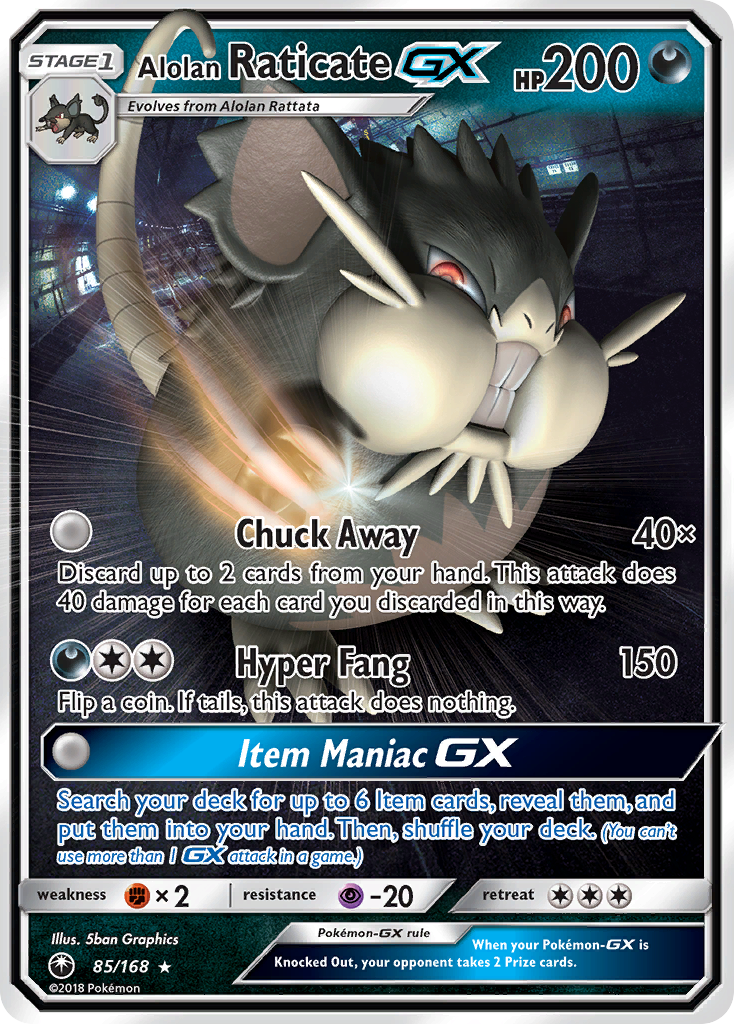 Alolan Raticate-GX - 085/168 - Celestial Storm