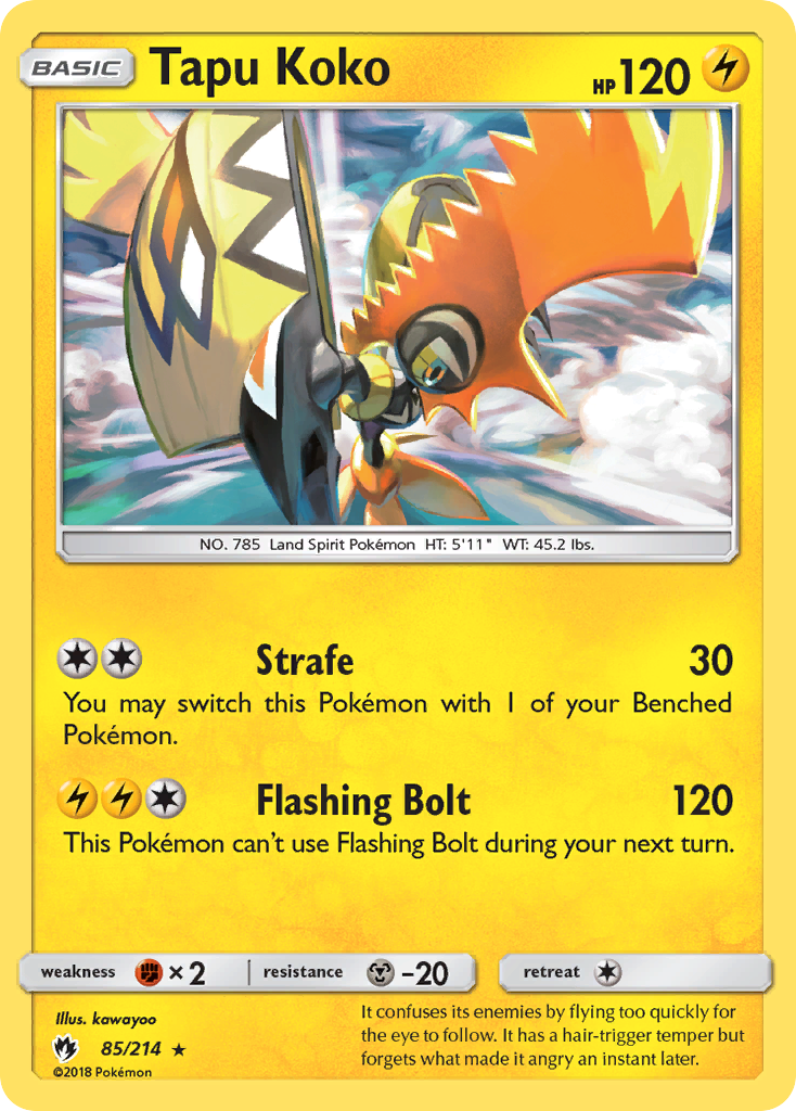 Tapu Koko - 085/214 - Lost Thunder