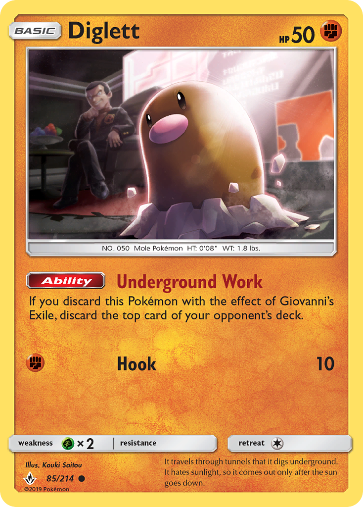 Diglett - 085/214 - Unbroken Bonds