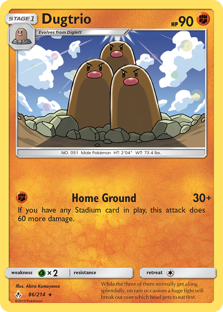 Dugtrio - 086/214 - Unbroken Bonds