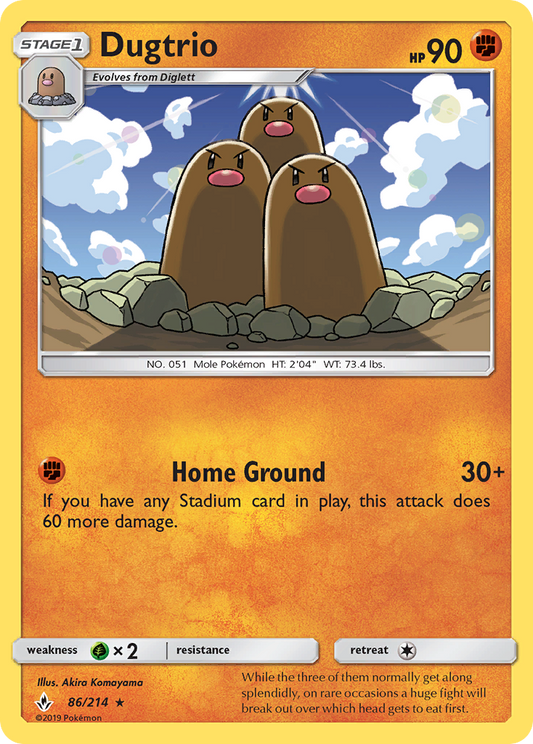 Dugtrio - 086/214 - Unbroken Bonds