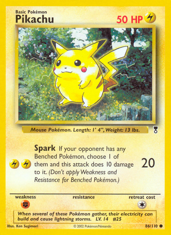 Pikachu - 086/110 - Legendary Collection