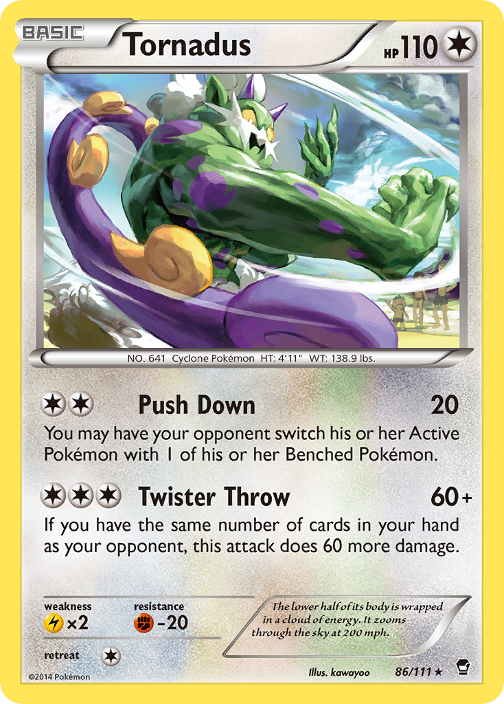 Tornadus - 086/111 - Furious Fists