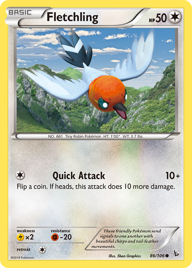 Fletchling - 086/106 - Flashfire