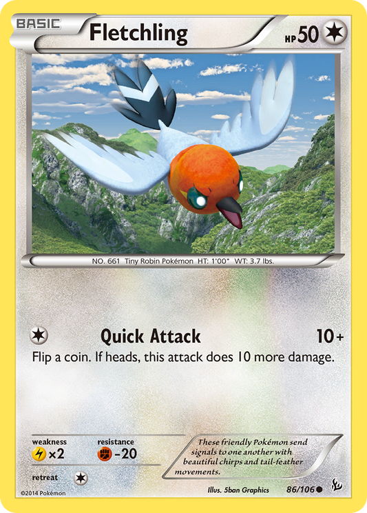 Fletchling - 086/106 - Flashfire