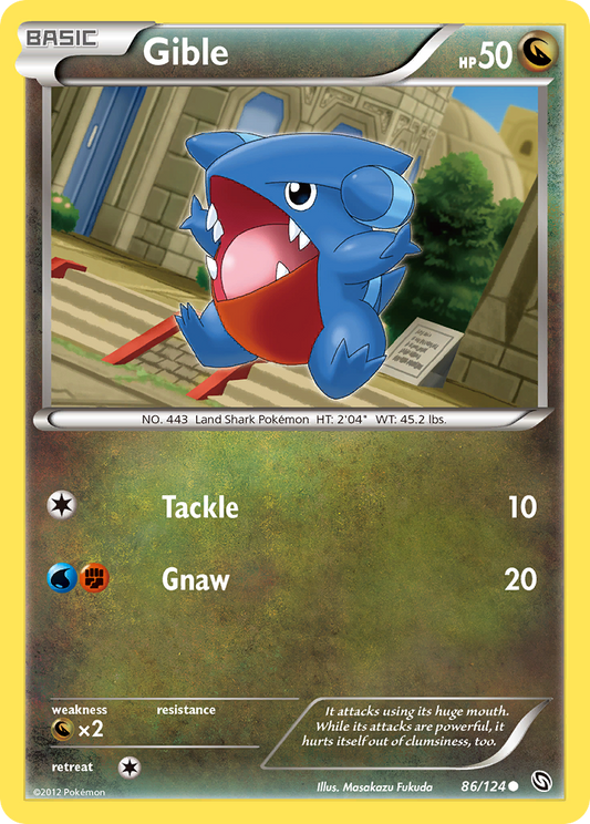 Gible - 086/124 - Dragons Exalted