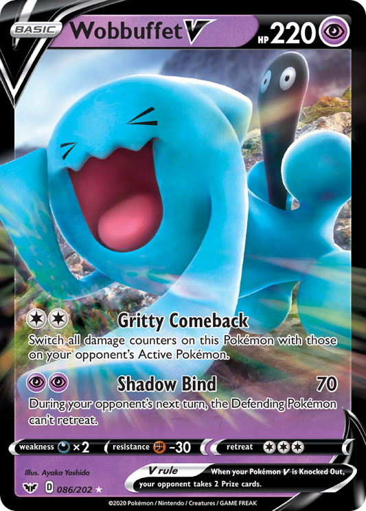 Wobbuffet V - 086/202 - Sword & Shield