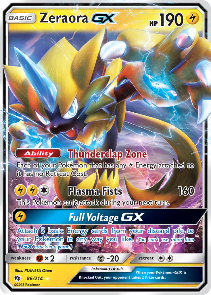 Zeraora-GX - 086/214 - Lost Thunder