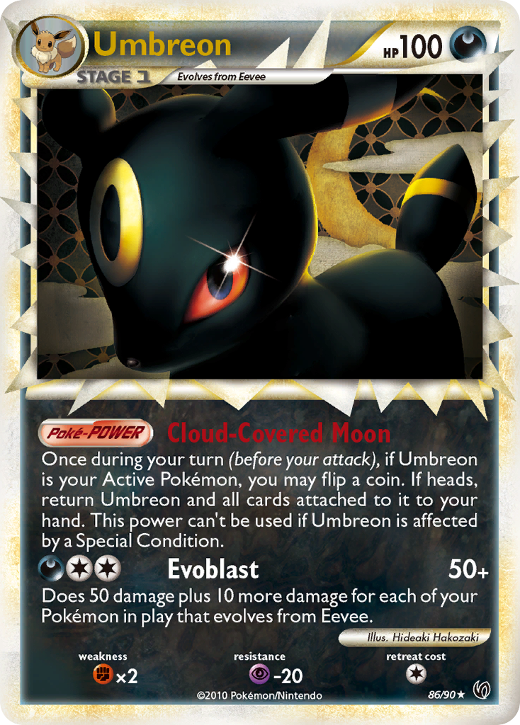 Umbreon - 86/90 - HS—Undaunted