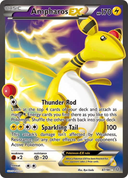 Ampharos-EX - 87/98 - Ancient Origins