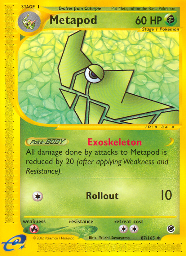 Metapod - 087/165 - Expedition Base Set