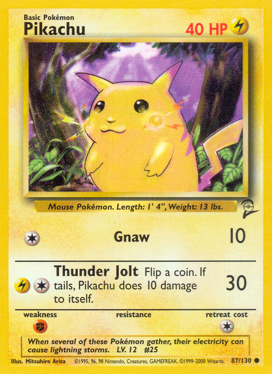 Pikachu - 087/130 - Base Set 2