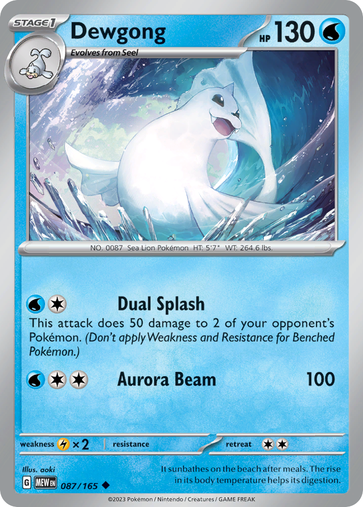 Dewgong - 087/165 - 151