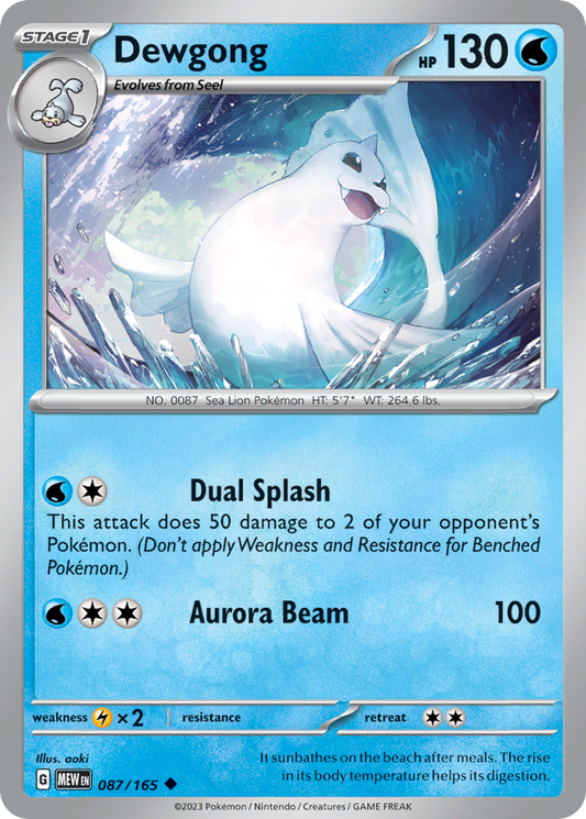 Dewgong - 087/165 - 151