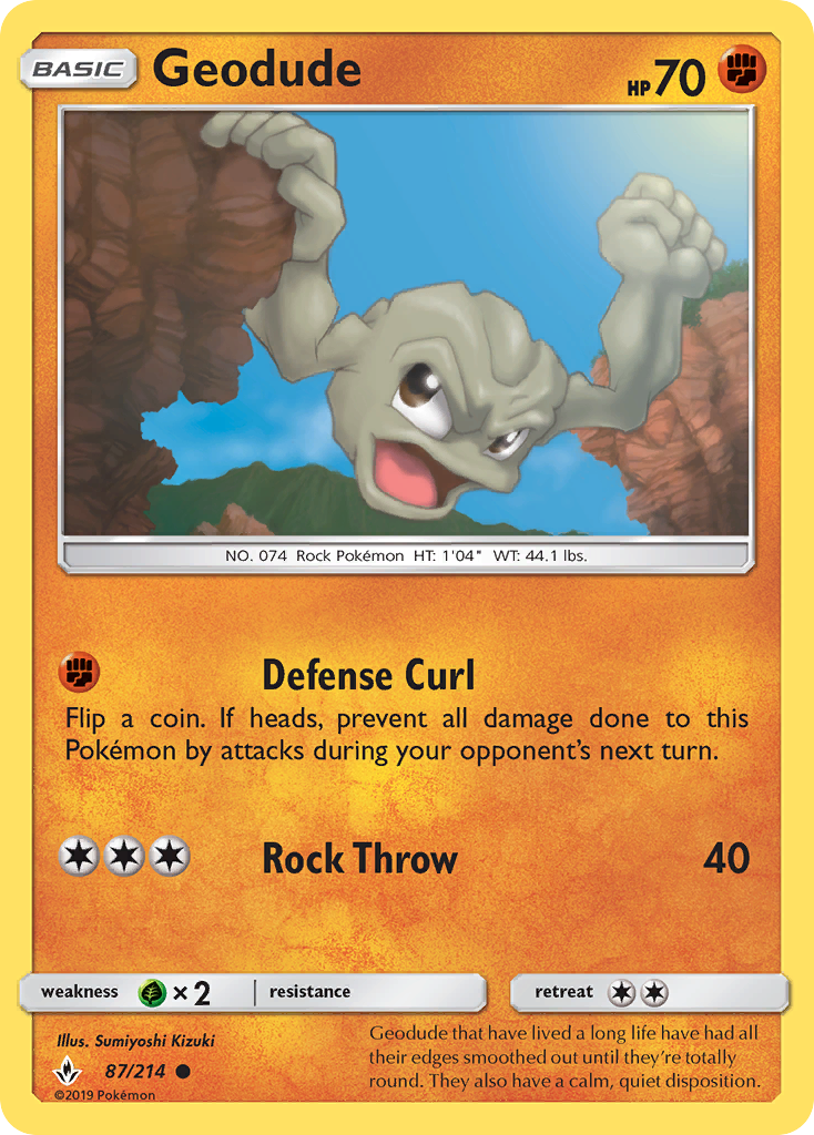 Geodude - 087/214 - Unbroken Bonds