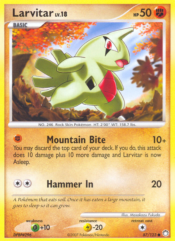 Larvitar - 087/123 - Mysterious Treasures