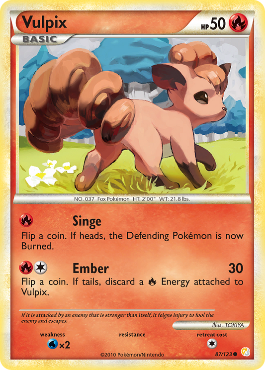 Vulpix - 087/123 - HeartGold & SoulSilver