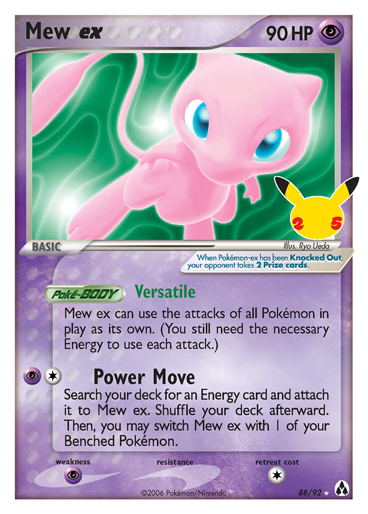 Mew ex - 88/25 - Celebrations: Classic Collection