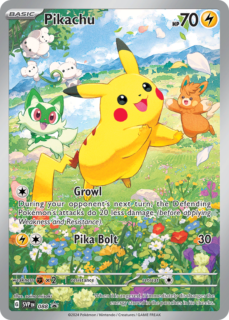 Pikachu - 088/148 - Scarlet & Violet Black Star Promos