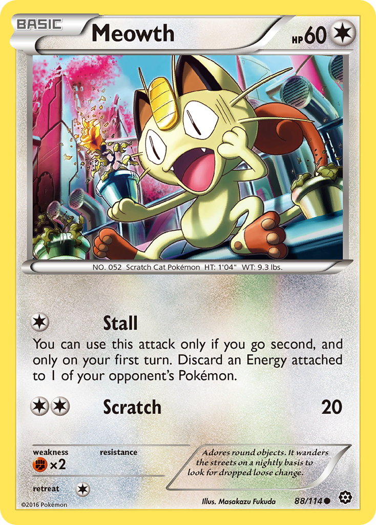 Meowth - 088/114 - Steam Siege