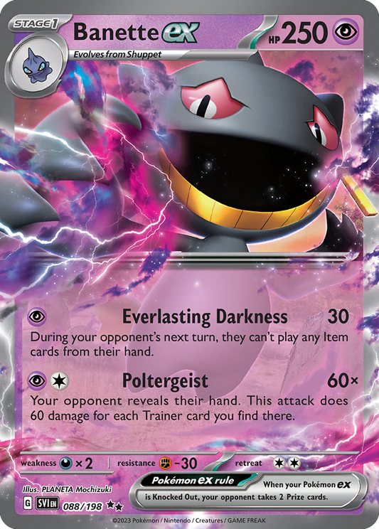 Banette ex - 088/198 - Scarlet & Violet